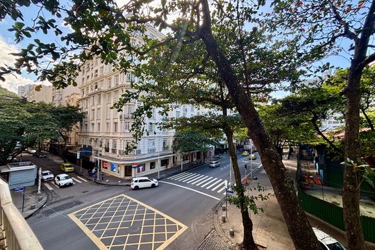 Sala - varanda - vista de apartamento à venda com 3 quartos, 145m² em Copacabana, Rio de Janeiro
