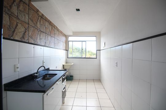 Cozinha de apartamento à venda com 2 quartos, 50m² em Curicica, Rio de Janeiro