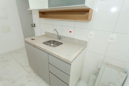 Cozinha - Armários de apartamento para alugar com 1 quarto, 34m² em Socorro, São Paulo
