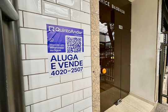 Placa de apartamento à venda com 2 quartos, 74m² em Lagoa, Rio de Janeiro