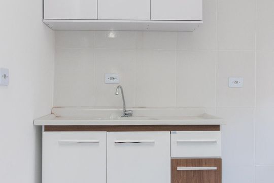 Cozinha de apartamento à venda com 1 quarto, 31m² em Jardim Coimbra, São Paulo