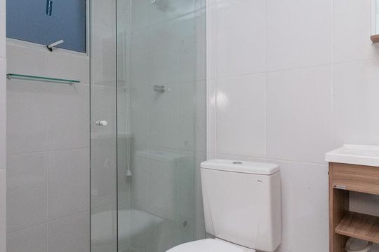 Banheiro de apartamento à venda com 1 quarto, 31m² em Jardim Coimbra, São Paulo