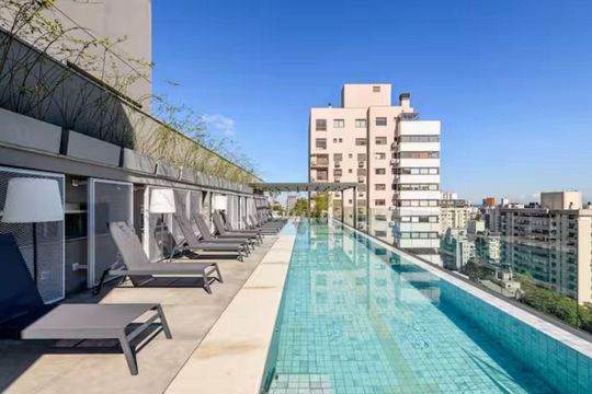 Área comum de apartamento para alugar com 1 quarto, 30m² em Auxiliadora, Porto Alegre