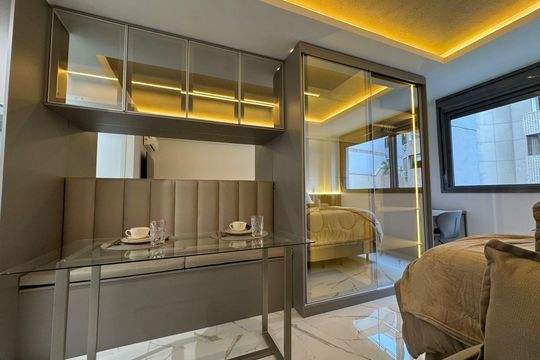 Sala de Jantar de apartamento à venda com 1 quarto, 30m² em Auxiliadora, Porto Alegre