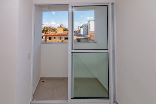 Varanda da Sala de apartamento à venda com 2 quartos, 54m² em Santa Branca, Belo Horizonte