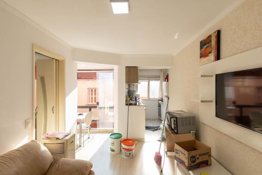 Sala de apartamento à venda com 1 quarto, 40m² em Campos Elíseos, São Paulo