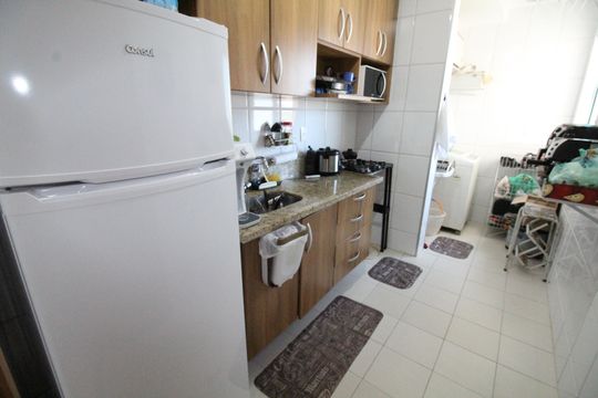 Cozinha de apartamento para alugar com 2 quartos, 65m² em Urbanova, São José dos Campos