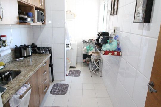 Cozinha de apartamento para alugar com 2 quartos, 65m² em Urbanova, São José dos Campos