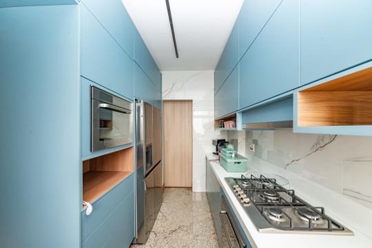 Cozinha de apartamento para alugar com 3 quartos, 144m² em Alto Caiçaras, Belo Horizonte