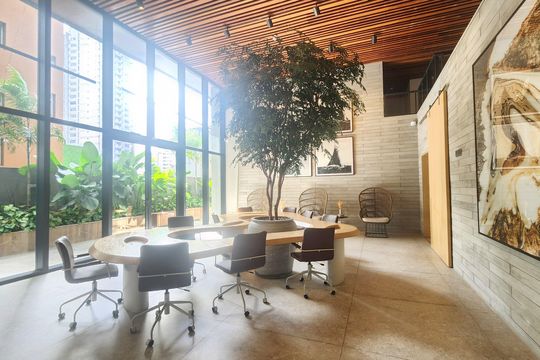 Área comum - coworking de kitnet/studio para alugar com 1 quarto, 27m² em Vitória, Salvador