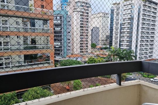 vista da Sacada de apartamento à venda com 3 quartos, 82m² em Vila Olímpia, São Paulo