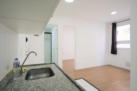 Cozinha de apartamento para alugar com 2 quartos, 35m² em Cidade Mãe do Céu, São Paulo