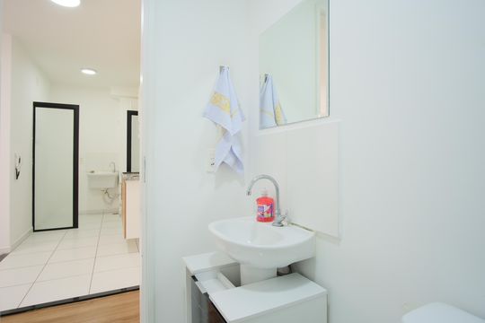 Banheiro Social de apartamento para alugar com 2 quartos, 35m² em Cidade Mãe do Céu, São Paulo