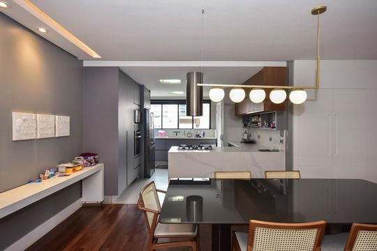 Cozinha de apartamento para alugar com 3 quartos, 178m² em Jardim Panorama, São Paulo
