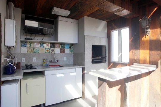 Área Comum - Rooftop Churrasqueira de apartamento à venda com 2 quartos, 55m² em Floresta, Porto Alegre