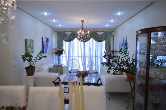 Sala de apartamento à venda com 3 quartos, 150m² em Vila Bastos, Santo André