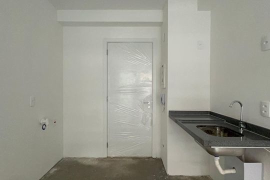 Cozinha de kitnet/studio à venda com 1 quarto, 26m² em Pinheiros, São Paulo