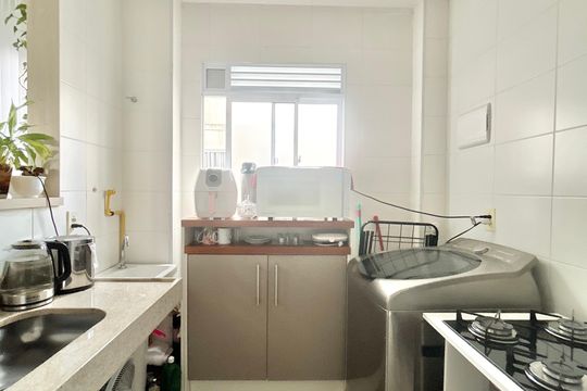 Cozinha de apartamento à venda com 2 quartos, 43m² em Rondônia, Novo Hamburgo