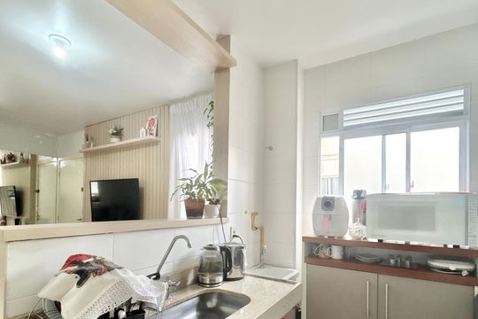 Cozinha de apartamento à venda com 2 quartos, 43m² em Rondônia, Novo Hamburgo