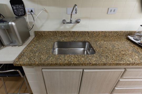 Cozinha de apartamento à venda com 2 quartos, 90m² em Indianópolis, São Paulo