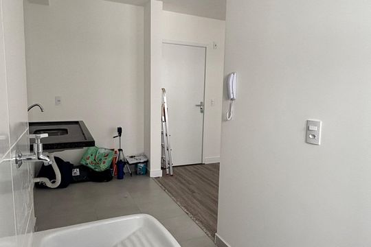 Área de Serviço de apartamento à venda com 1 quarto, 40m² em Vila Sao Pedro, Santo André