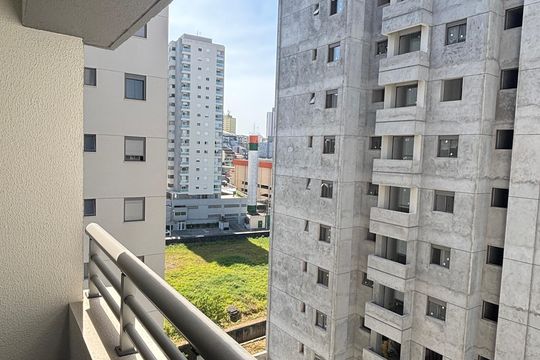 Varanda da Sala de apartamento à venda com 1 quarto, 40m² em Vila Sao Pedro, Santo André