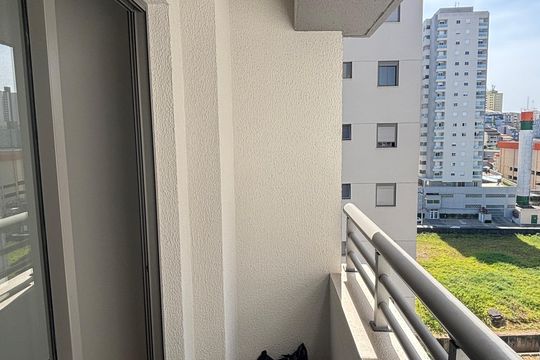 Varanda da Sala de apartamento à venda com 1 quarto, 40m² em Vila Sao Pedro, Santo André