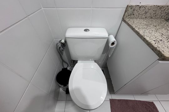 Banheiro Social de apartamento à venda com 2 quartos, 70m² em Recreio dos Bandeirantes, Rio de Janeiro