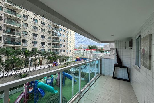 Varanda de apartamento à venda com 2 quartos, 70m² em Recreio dos Bandeirantes, Rio de Janeiro