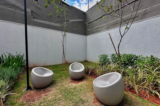 Área comum de kitnet/studio para alugar com 0 quarto, 26m² em Jardim das Acacias, São Paulo