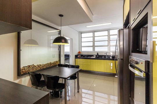 Cozinha de apartamento para alugar com 3 quartos, 162m² em Santa Cecilia, São Paulo