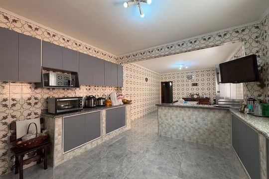 Cozinha de casa à venda com 5 quartos, 320m² em Vila Valparaíso, Santo André