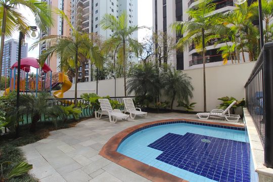 Área Comum - Piscina de apartamento à venda com 3 quartos, 108m² em Indianópolis, São Paulo