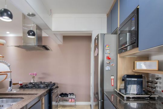 Cozinha de apartamento à venda com 2 quartos, 62m² em Vila Augusta, Guarulhos
