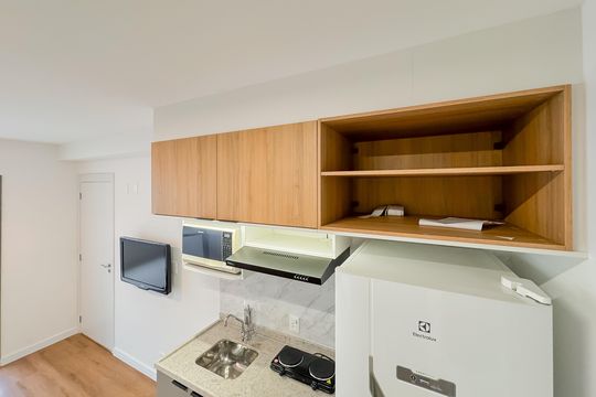 Cozinha de kitnet/studio à venda com 1 quarto, 32m² em Sacomã, São Paulo
