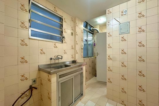 Cozinha e Área de Serviço de apartamento para alugar com 1 quarto, 53m² em Catete, Rio de Janeiro