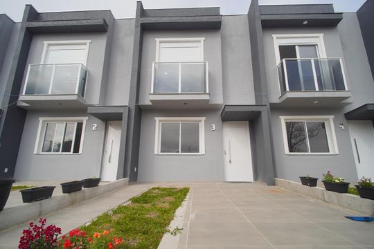 Fachada do Prédio de casa de condomínio à venda com 2 quartos, 67m² em São Jorge, Novo Hamburgo