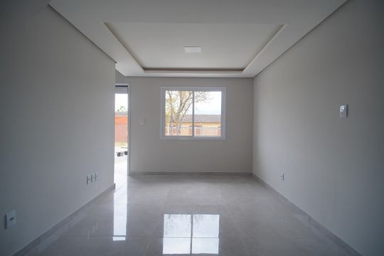 Sala de casa de condomínio à venda com 2 quartos, 67m² em São Jorge, Novo Hamburgo