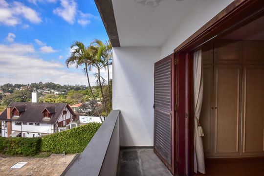 Varanda da Suíte 1 de casa à venda com 5 quartos, 316m² em Jardim Leonor, São Paulo