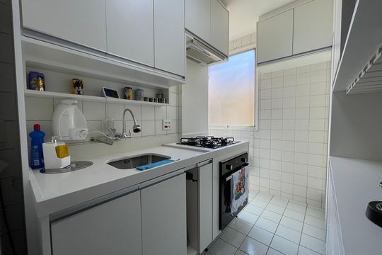 Cozinha de apartamento à venda com 2 quartos, 50m² em Jaguaré, São Paulo