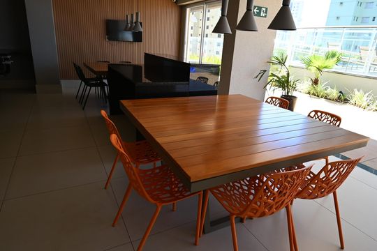 Área externa de apartamento à venda com 2 quartos, 58m² em Setor Bela Vista, Goiânia