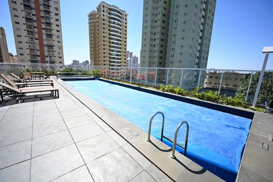 Área externa de apartamento à venda com 2 quartos, 58m² em Setor Bela Vista, Goiânia