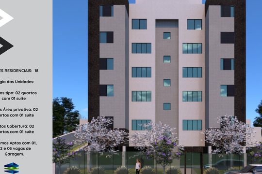 Apartamento à venda com 2 quartos, 55m² em Santa Terezinha, Belo Horizonte