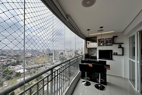 Varanda de apartamento para alugar com 3 quartos, 109m² em Jardim Aeroporto, São Paulo
