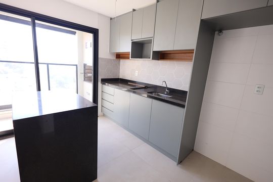 Cozinha de apartamento à venda com 3 quartos, 74m² em Vila Rosa, Goiânia