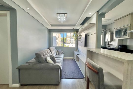 Sala de apartamento à venda com 2 quartos, 65m² em Centro, Canoas