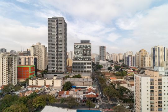 Vista do Quarto de apartamento para alugar com 1 quarto, 36m² em Pompeia, São Paulo