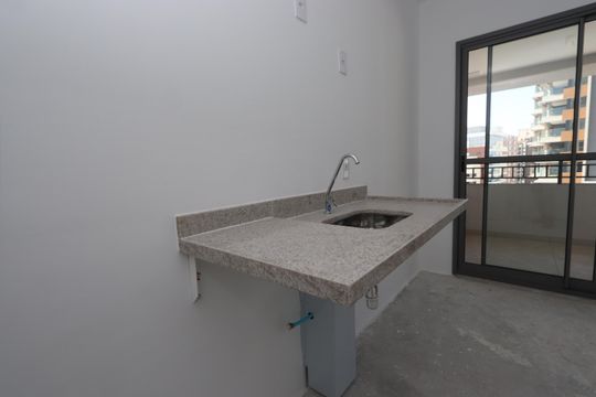 Cozinha de apartamento à venda com 1 quarto, 31m² em Vila Mariana, São Paulo