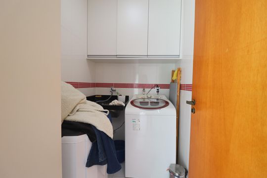 Área de Serviço de apartamento à venda com 2 quartos, 110m² em Vila Camilópolis, Santo André