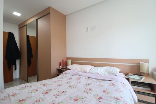 Suíte de apartamento à venda com 2 quartos, 110m² em Vila Camilópolis, Santo André